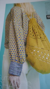 Crochet Pattern For Lovely Spacious Backpack Bag in D.K.-16 x 14ins - Picture 1 of 1