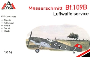 1/144 WW2 Fighter: Messerschmitt Bf-109B "Luftwaffe" [Germany] #14423 : AMG - Picture 1 of 2