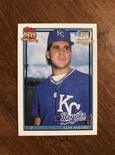 Luis Aquino 1991 Topps Desert Shield #169 Kansas City Royals