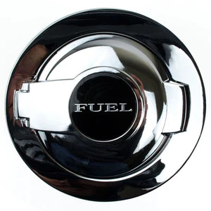 08-16 CHROME FUEL DOOR GAS CAP DOOR LID COVER  - Foto 1 di 1