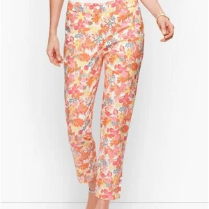 Talbots Crop Pants  ‘fruits and flowers’ sz10p - Picture 1 of 14