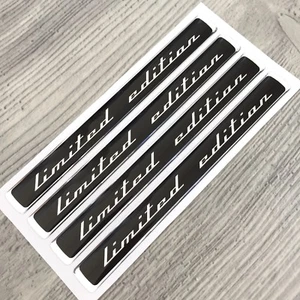 Limited Edition chrome black 3d domed stickers car tuning - Bild 1 von 3