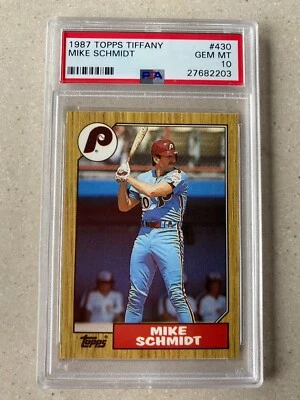 1987 Topps Tiffany #430 Mike Schmidt PSA 10 GEM MT  Foto 1 de 4