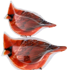 Red Cardinal 2 kleine Geschirr/Teller Set/Serviertabletts/Trinkets Platten - Bild 1 von 9