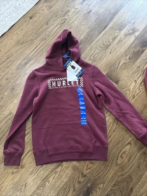 Pulôver com capuz Hurley novo com etiquetas juvenil masculino vermelho tamanho G (14/16) - Imagem 1 de 4