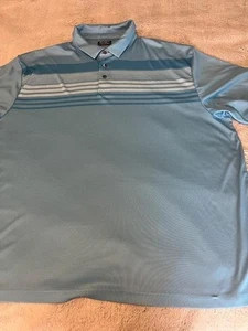 Ben Hogan Polo Shirt Mens 3XL Striped Performance Golf Short Sleeve Athletic - Picture 1 of 5