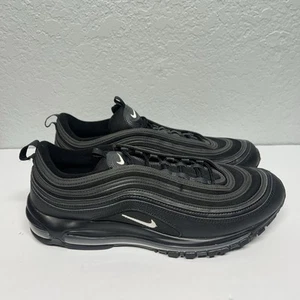 Nike Air Max 97 Black Terry Cloth Triple Black Reflective 921826-015 Mens Sz 14 - Picture 1 of 10