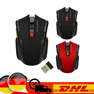 Funk Maus Gaming Kabellos USB für Pc, Laptop, Computer 2.4Ghz Mouse USB - Bild 1 von 10
