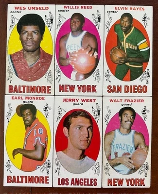 6- 1969-70 Topps Basketball Cards inc. 5 Rookie Cards - Image 1 of 2