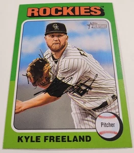 2024 Topps Heritage #31 Kyle Freeland SP Colorado Rockies - Picture 1 of 2