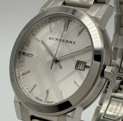 BURBERRY BU9037 Heritage Nova Check Swiss Silver 38mm Unisex Watch - Image 1 of 4