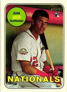 2018 Topps Heritage Rookie - Juan Soto (#502) Washington Nationals - Imagen 1 de 2