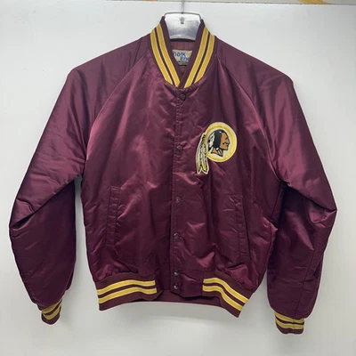 Chaqueta De Colección Washington Redskins Satén Línea Tiza Pequeña Años 80/90 Comandantes EE. UU. Foto 1 de 4