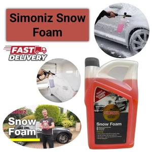 Champú Simoniz Snow Foam 5L - Eliminador de suciedad pesada lavado de autos de alto rendimiento - Imagen 1 de 8