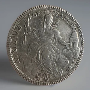 Italy,Papal State 1 Scudo 1780 GEF . Scarce - Picture 1 of 2