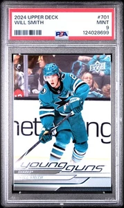 2024-25 Upper Deck Extended #701 Will Smith Young Guns PSA 9 Mint - Picture 1 of 2