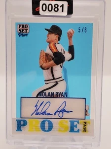 2022 Leaf Pro Set Past Acetate Nolan Ryan 5/6 Autograph - Picture 1 of 3