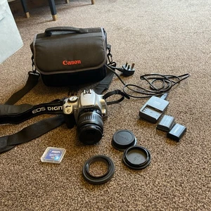 Canon EOS 400D 10.1 MP Digital SLR Camera with 18-55mm Lens inc bag and filter. - Picture 1 of 7