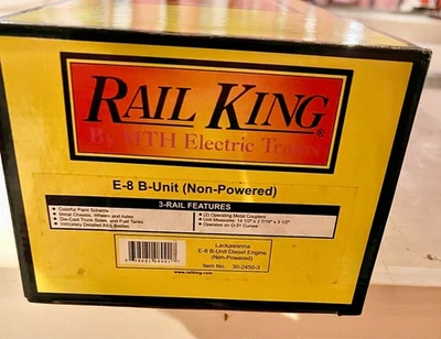 MTH Rail King 30-2450-3 Lackawanna E-8 B Unit (Non-Powered) Diesel Engine - Image 1 of 4