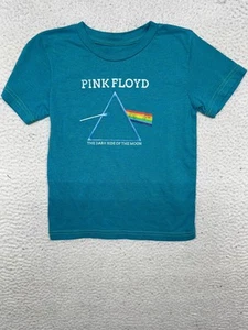 Pink Floyd Shirt Youth 5T Blue Dark Side Of The Moon Prism Graphic Band Tee Kids - Picture 1 of 8