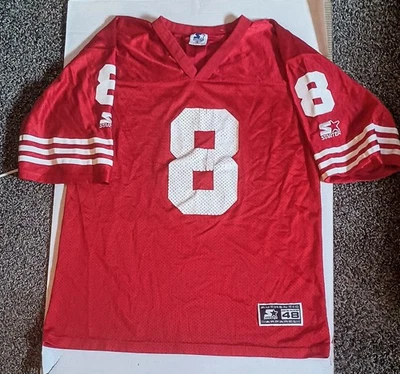Camiseta deportiva de fútbol americano Steve Young de los 49ers de San Francisco para principiantes talla 48/L de colección Foto 1 de 4