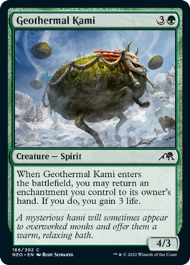 x1 Geothermal Kami - Kamigawa: Neon Dynasty - NM - MTG - Image 1 of 1