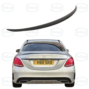 MERCEDES C KLASSE W205 2014-2021 GLANZ SCHWARZ C63 AMG STYLE HECKSPOILER LIPPE FLÜGEL - Bild 1 von 3