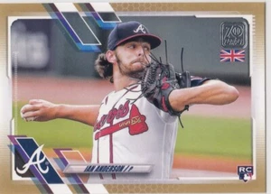 2021 Topps 70º Reino Unido Ian Anderson Gold Parallel #120 25/25 Braves Rookie - Imagen 1 de 1