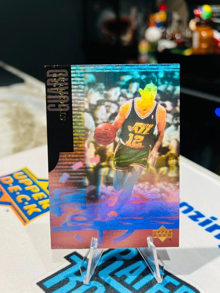 1995-96 Upper Deck International Special Edition Holograms John Stockton #H8 - Image 1 of 2