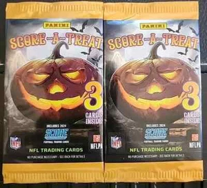 🎃 2024 Score-A-Treat football Halloween! NFL PACK Panini RC Score NEW (2) Packs - Picture 1 of 2