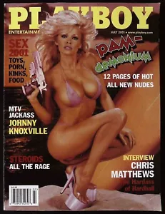 PLAYBOY US July 2001 PAMELA ANDERSON Kimberley Stanfield CHRIS MATTHEWS @ VGC - Imagen 1 de 9