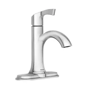 MOEN Korek 84466 Single Handle Single Hole Bathroom Faucet in Chrome - Picture 1 of 9