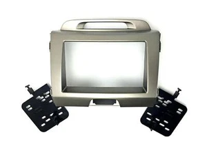 Radioblende Set Doppel DIN Autoradio für Kia Sportage 3 2010-2015 silber - Bild 1 von 1
