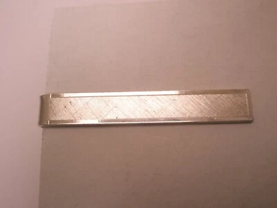 Матовая отделка серебристого тона винтажный DANTE галстук бар зажим простой простое качество - Изображение 1 из 4