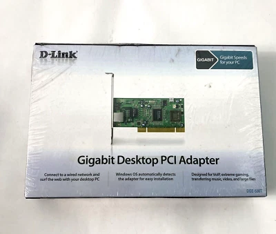 D-Link Gigabit Desktop PCI Ethernet Desktop Adapter 10/100 Mbps DGE-530T NEW - Image 1 of 4