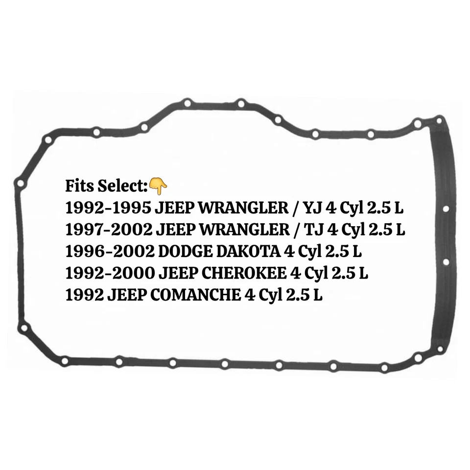 Engine Oil Pan Gasket Set Fel-Pro OS 34007 R For 1992-1995 JEEP WRANGLER / YJ, 1 - Image 1 of 4