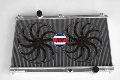 Radiador de aluminio de 2 filas con ventiladores para Lexus IS250 e IS350 2006-2015 | 2,5 L/3,5 L Foto 1 de 4