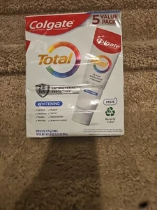 Colgate Total Whitening Toothpaste Whole Mouth Health 6.0 oz, 5 pack, Exp 5/26 - Picture 1 of 5