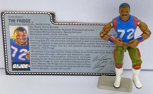 1986 G.I. Joe ARAH William “The Fridge” Perry Action Figure 3.75” w/ File Card - Picture 1 of 12
