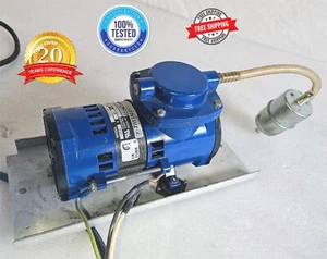 WARRANTY THOMAS 107CA18 OILLESS DIAPHRAGM MINI COMPRESSOR VACUUM PUMP WATCHVIDEO - Picture 1 of 12