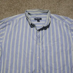 Cherokee Shirt Blue Striped Long Sleeve Casual Button Down Men's XL Extra Large - Picture 1 of 10