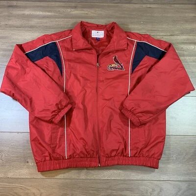 St. Louis Cardinals MLB Men’s Vintage G-III Red Windbreaker Jacket XL Full Zip - Image 1 of 4