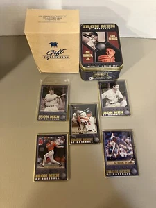 Avon 1996 Lou Gehrig / Cal Ripken Jr. 5 Metall Sammelkarten in Deko Dose - Bild 1 von 11