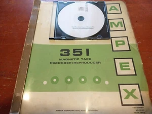 AMPEX 351 Tape Recorder -- Operation & Maintenance Manuals on CD or USB Stick - Picture 1 of 6