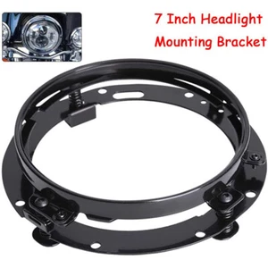 7 Inch LED Headlight Mounting Ring Bracket Adapter Round for Motor Jeep Wrangler - Picture 1 of 7