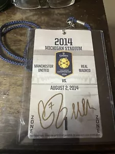 Cristiano Ronaldo Signed Manchester United 2014 International Champions Cup Pass - Picture 1 of 2