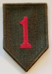 US ARMY 1ST INFANTRY DIVISION BIG RED ONE PATCH - US GOVERNMENT ISSUE USGI!