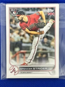 2022 Topps UK Edition Atlanta Braves Team Set (8) Karten Strider ROOKIE 123A - Bild 1 von 1