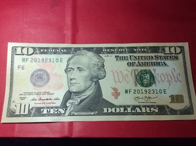 Gift Item UNCIRCULATED AND SEQUENTIAL $10.00 “2019” MINT Fancy Currency !  WOW ! - Image 1 of 4