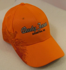 Dady Farms Hat Unisex Blaze Orange Dri Duck Wildlife Pheasant Cap Sisseton SD - Picture 1 of 9